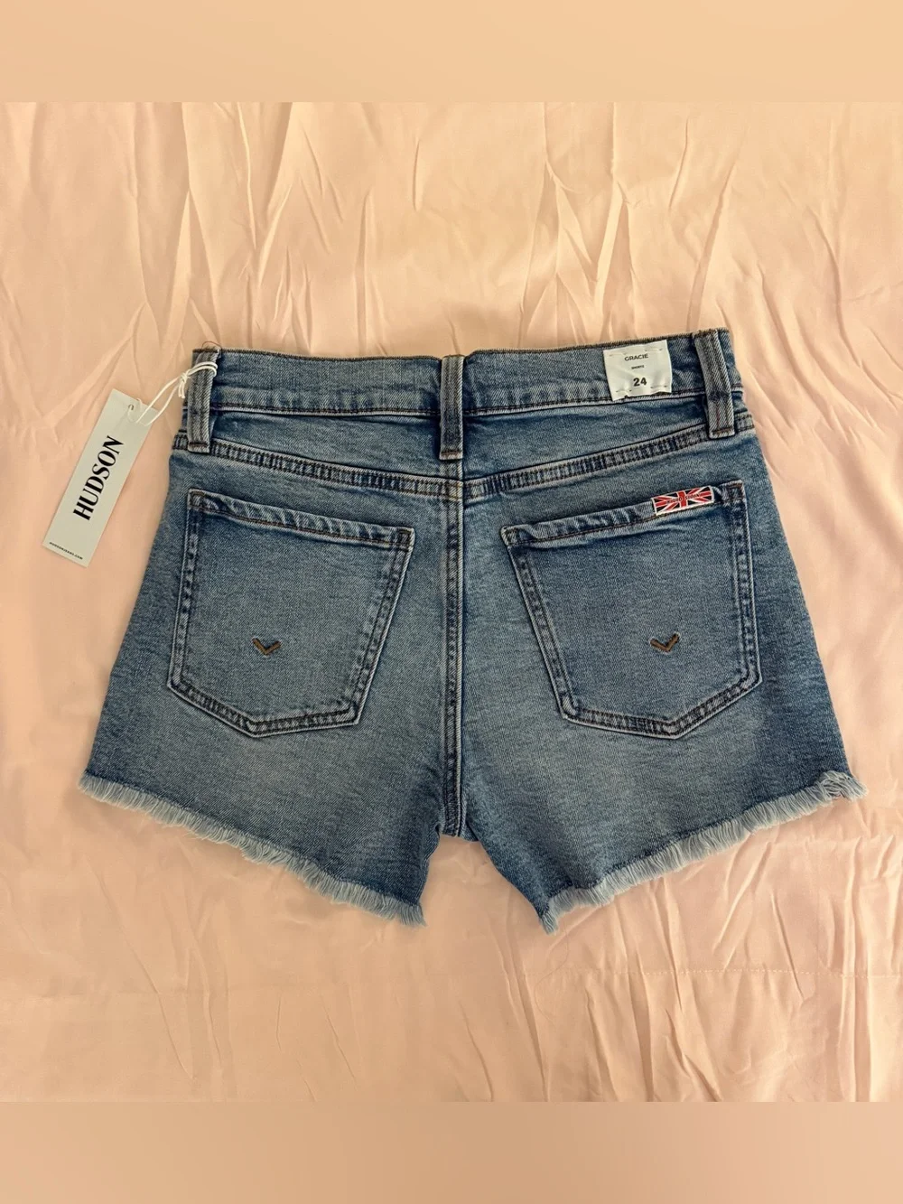 Hudson Jeans Frayed Hem Denim Shorts NWT